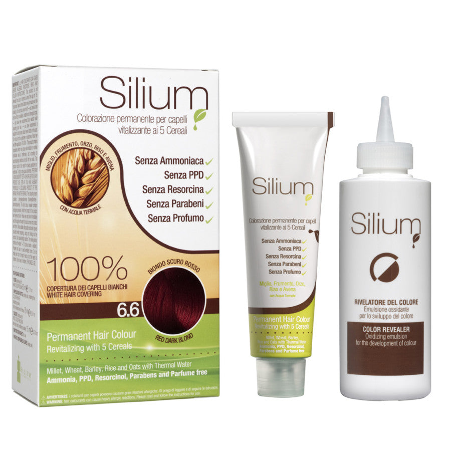 SILIUM COLORAZIONE CREMA BIONDO SCURO ROSSO 6.6