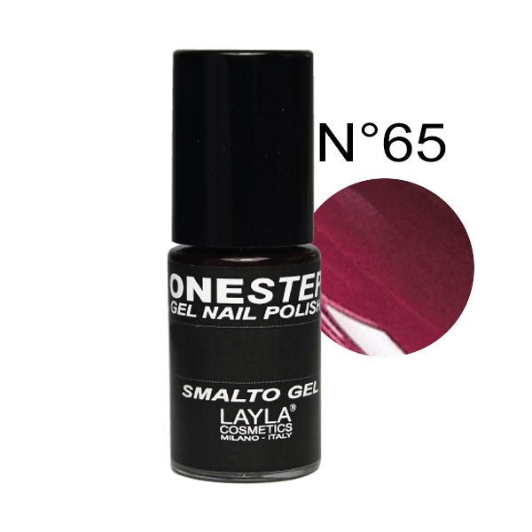 LAYLA ONE STEP GEL NAILPOLISH RED PLUM 65