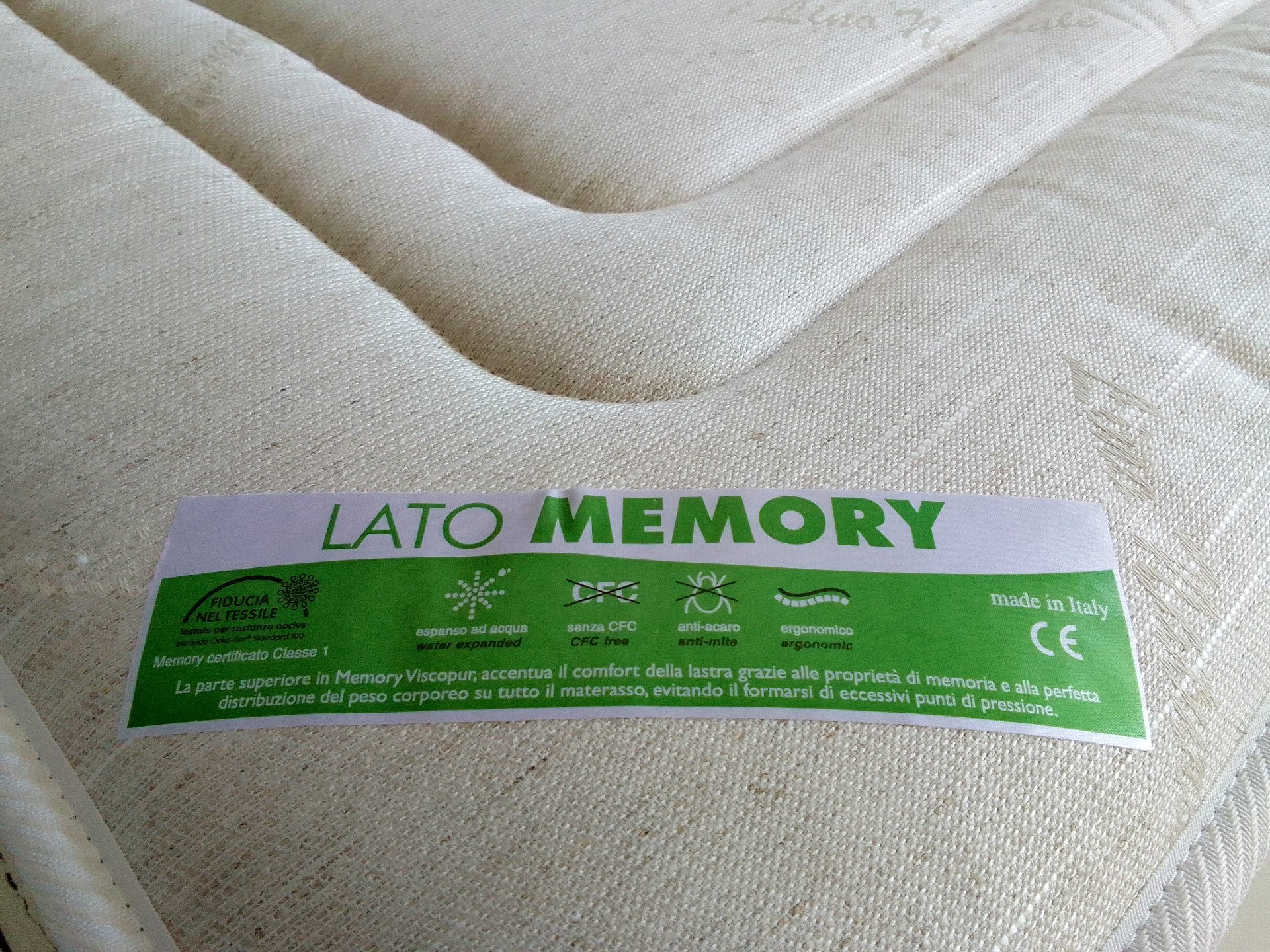 Materasso Memory Soia Multionda – Lino e 3D, 24 cm, Ecologico | SOYA MEMORY
