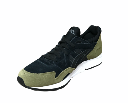 Asics scarpa sneakers da uomo Gel Lyte V HL7B3 9090 nero-verde