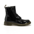 Dr Martens scarpa Anfibio da ragazza in vernice con cerniera laterale 1460 21979001 nero