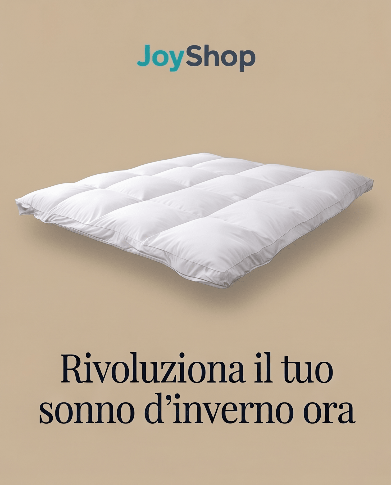 Topper Piuma d'Oca – Correttore Termoregolatore Invernale, 600 gr/m², 160x200