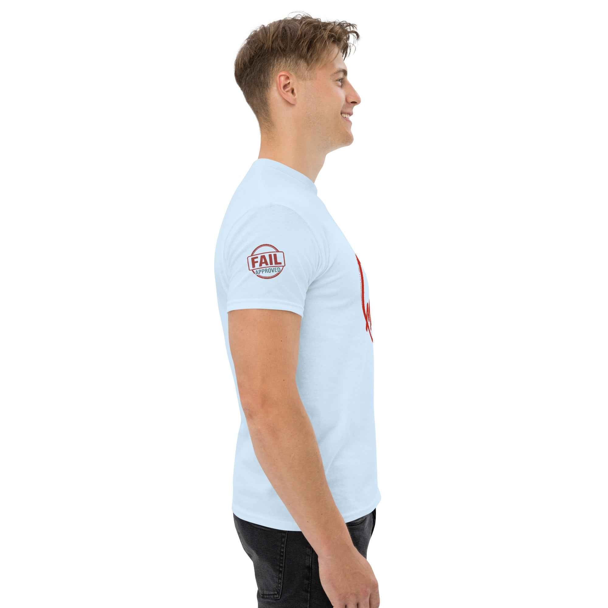 Maglietta Classica Unisex 100% Cotone 👕 | FAIL Streetwear “POWER IN MISTAKES” 🔴 – Imperfezione che Diventa Stile