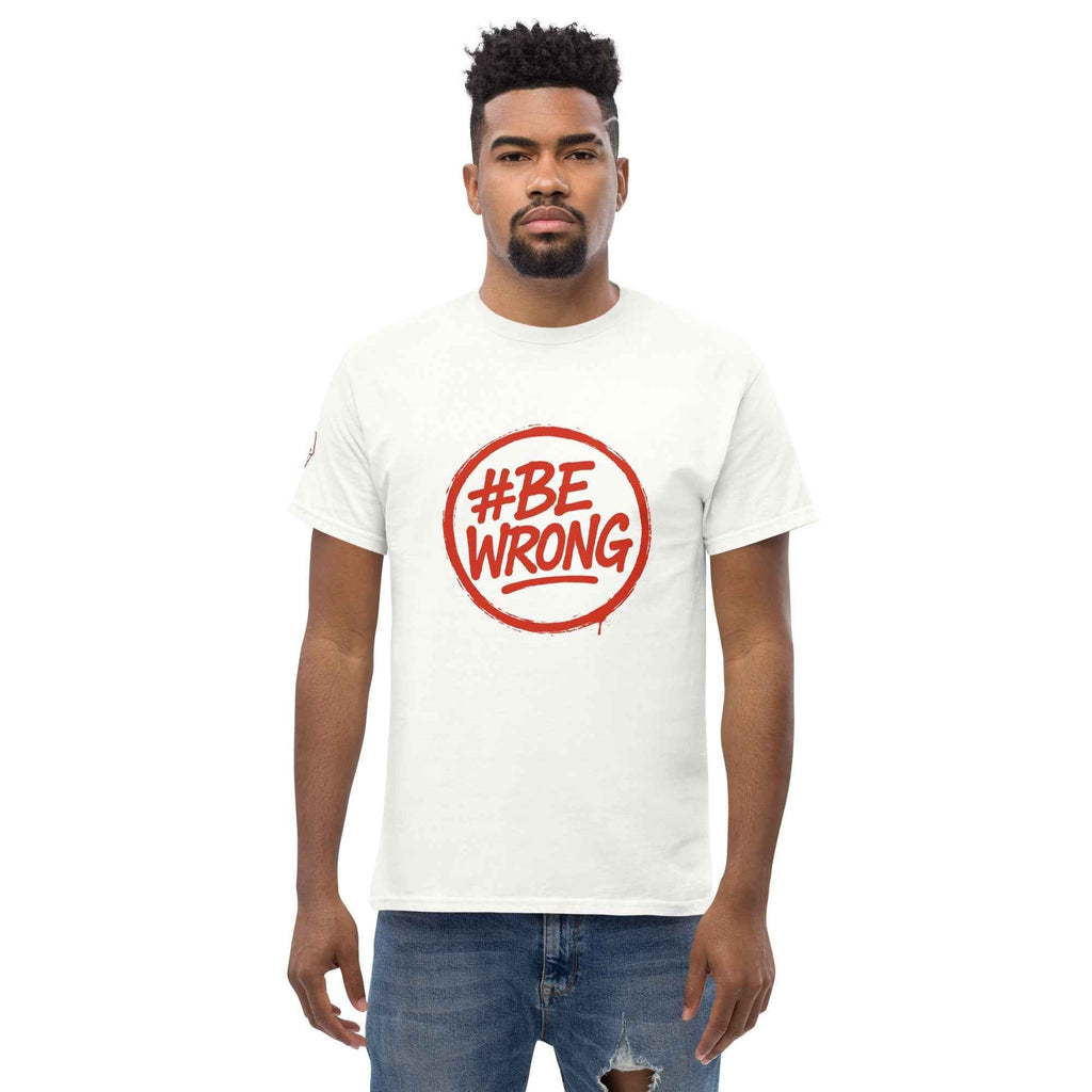 Maglietta Classica Unisex 100% Cotone 👕 | FAIL Streetwear #BEWRONG 🔴 – Imperfezione come Stile