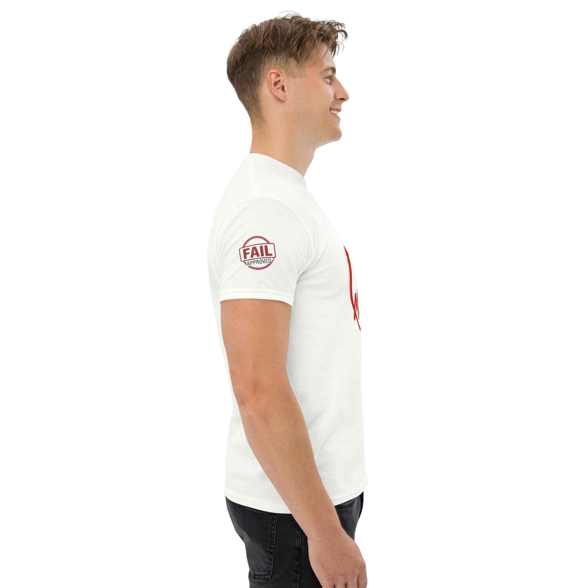 Maglietta Classica Unisex 100% Cotone 👕 | FAIL Streetwear “POWER IN MISTAKES” 🔴 – Imperfezione che Diventa Stile