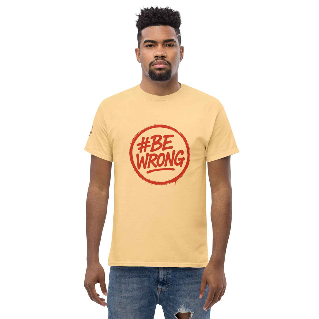 Maglietta Classica Unisex 100% Cotone 👕 | FAIL Streetwear #BEWRONG 🔴 – Imperfezione come Stile