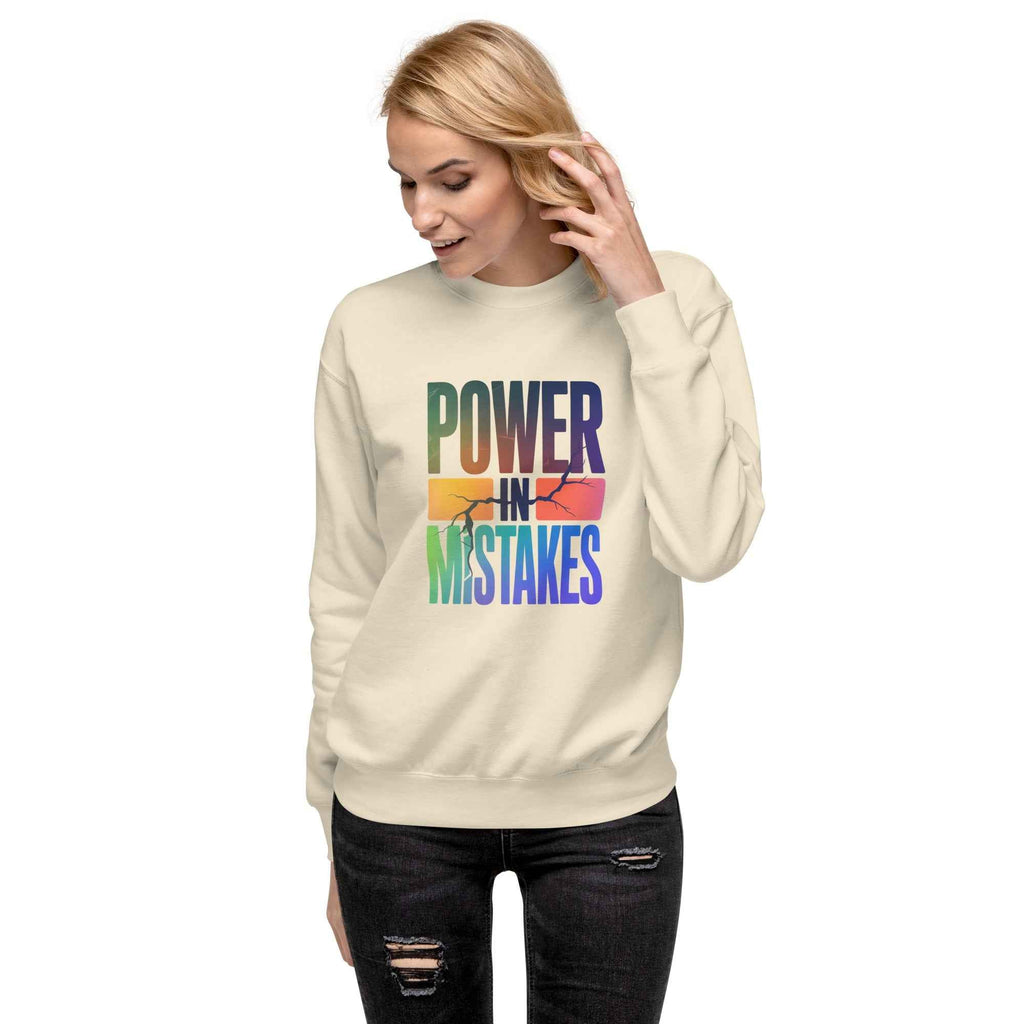 Felpa premium unisex Power in Mistakes ⚡