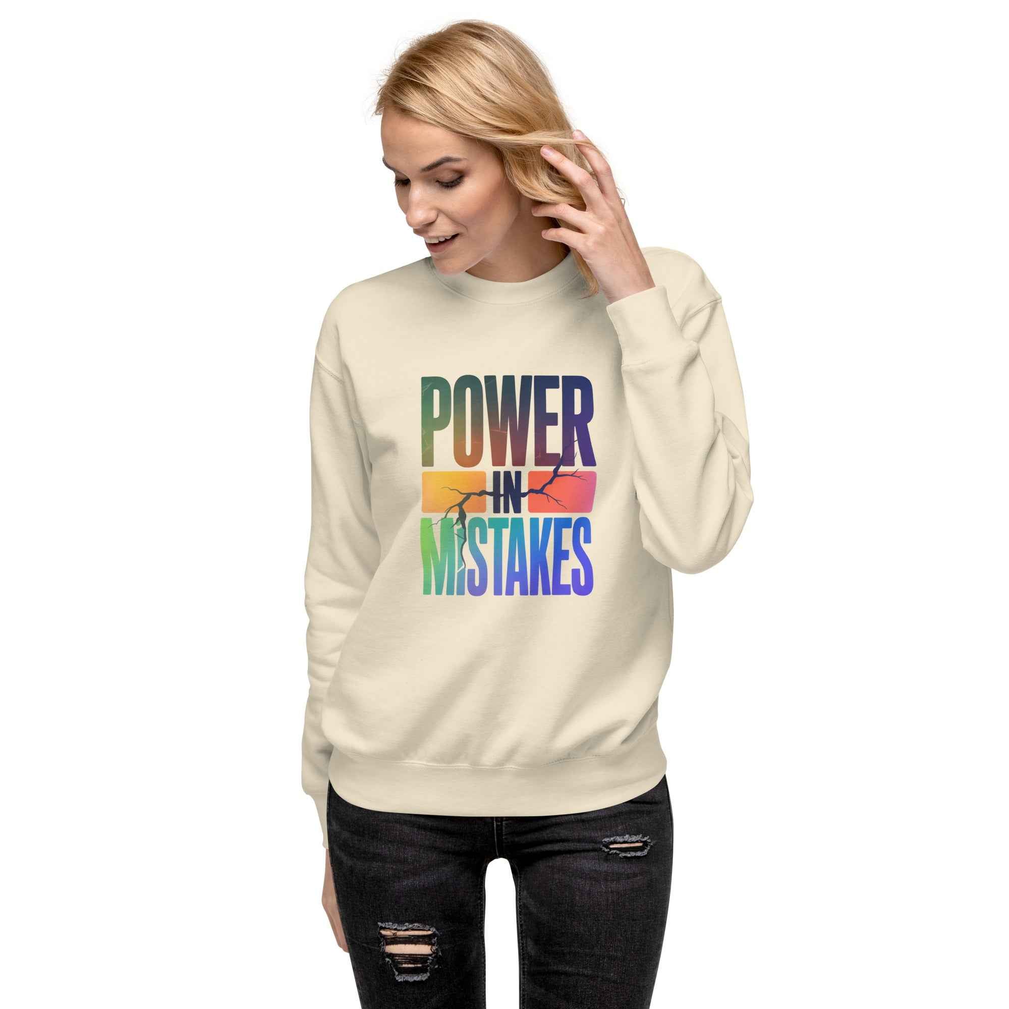 Felpa premium unisex Power in Mistakes ⚡