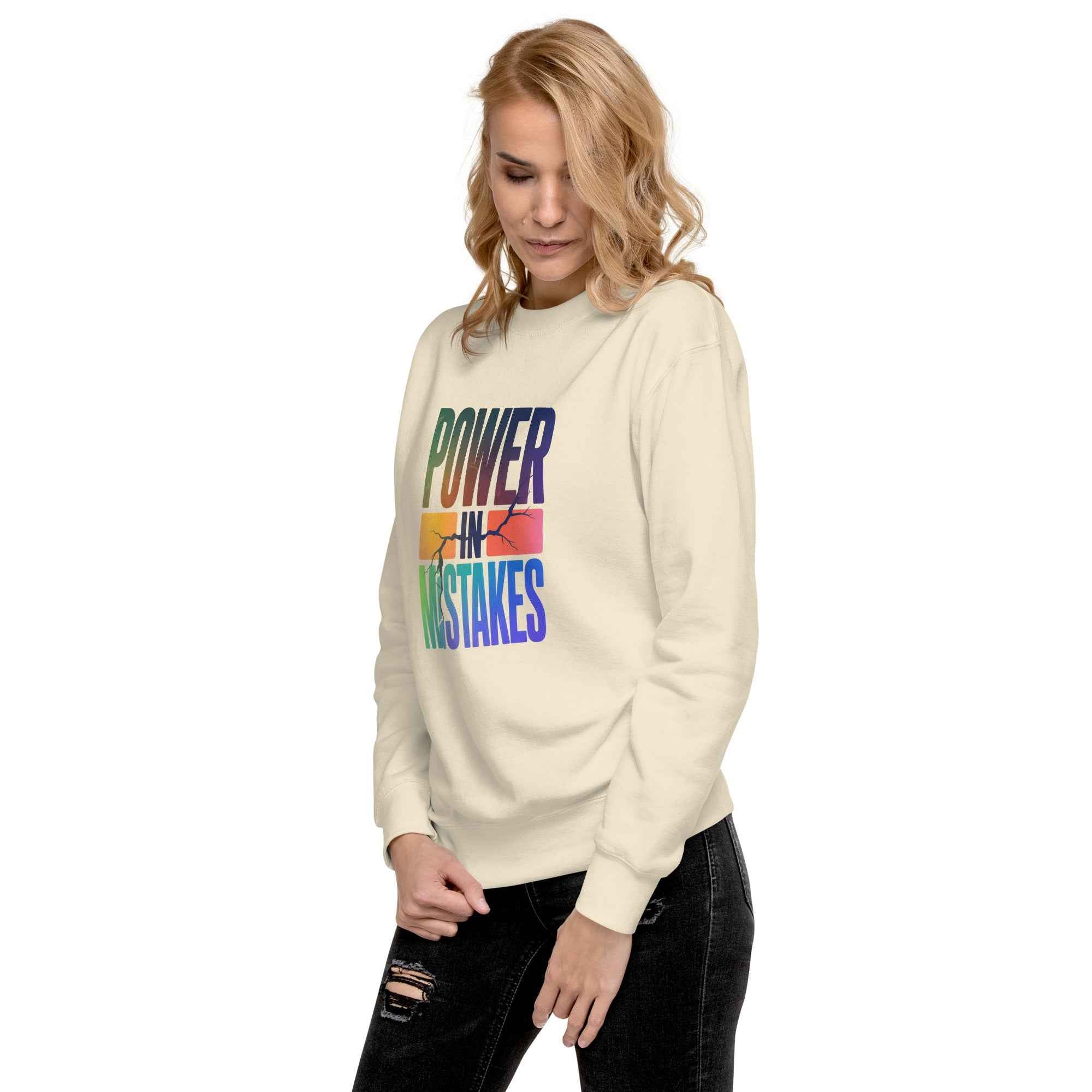 Felpa premium unisex Power in Mistakes ⚡