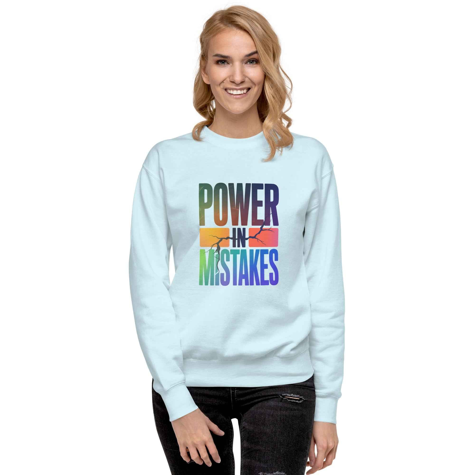Felpa premium unisex Power in Mistakes ⚡