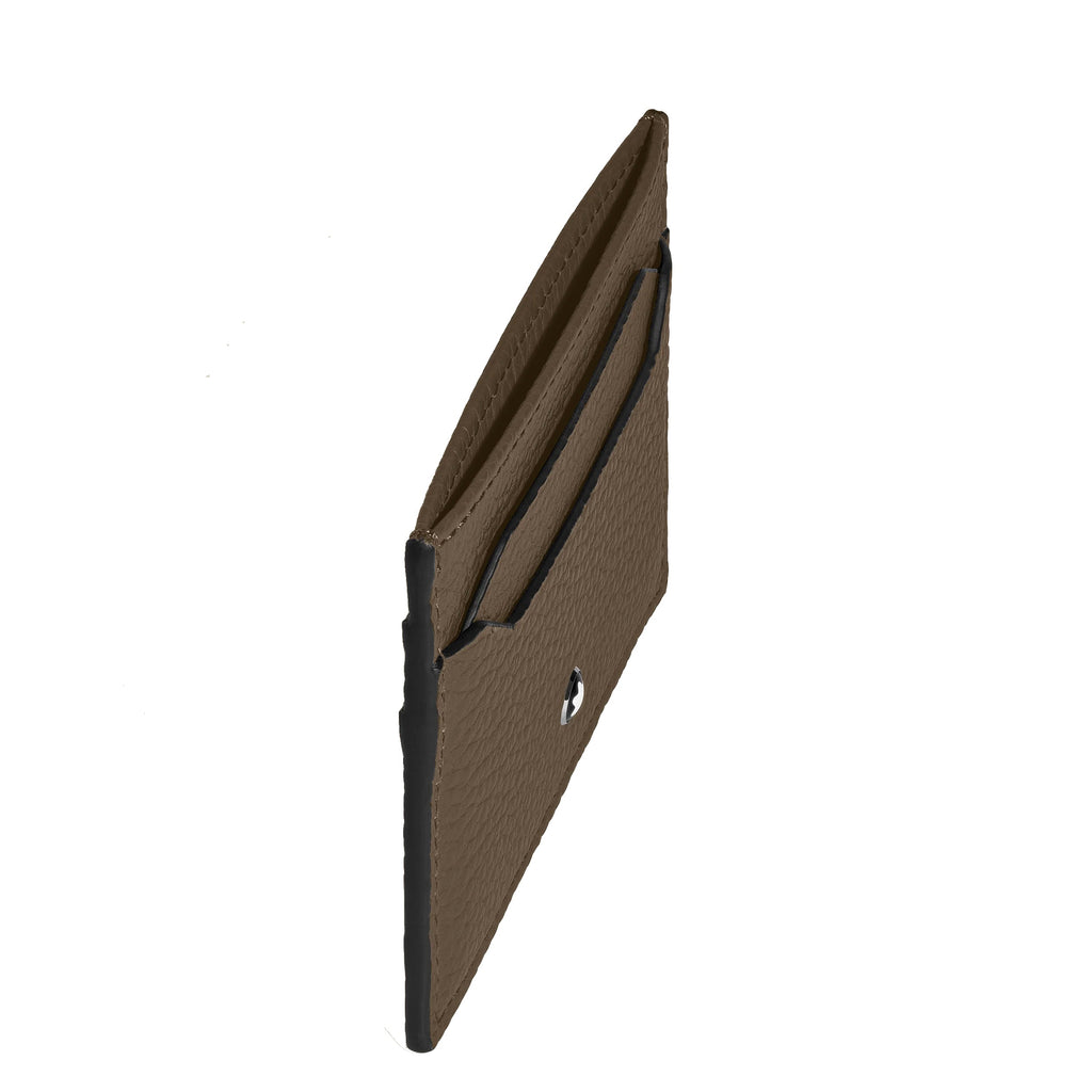 Montblanc porta carte 5 scomparti marrone castagna 220218