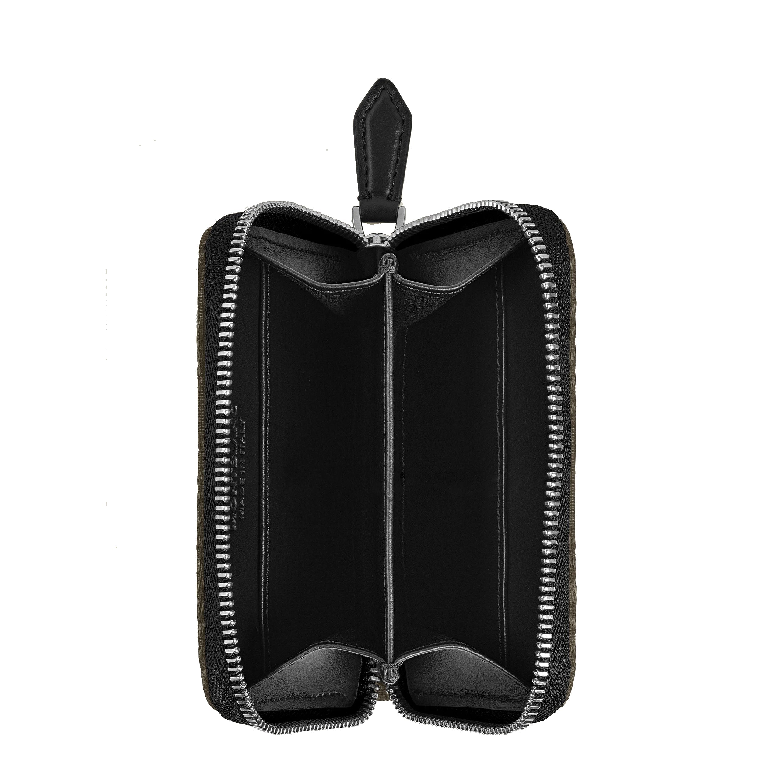 Montblanc portafoglio con cerniera 2 scomparti mini 4810 kaki verde 220263