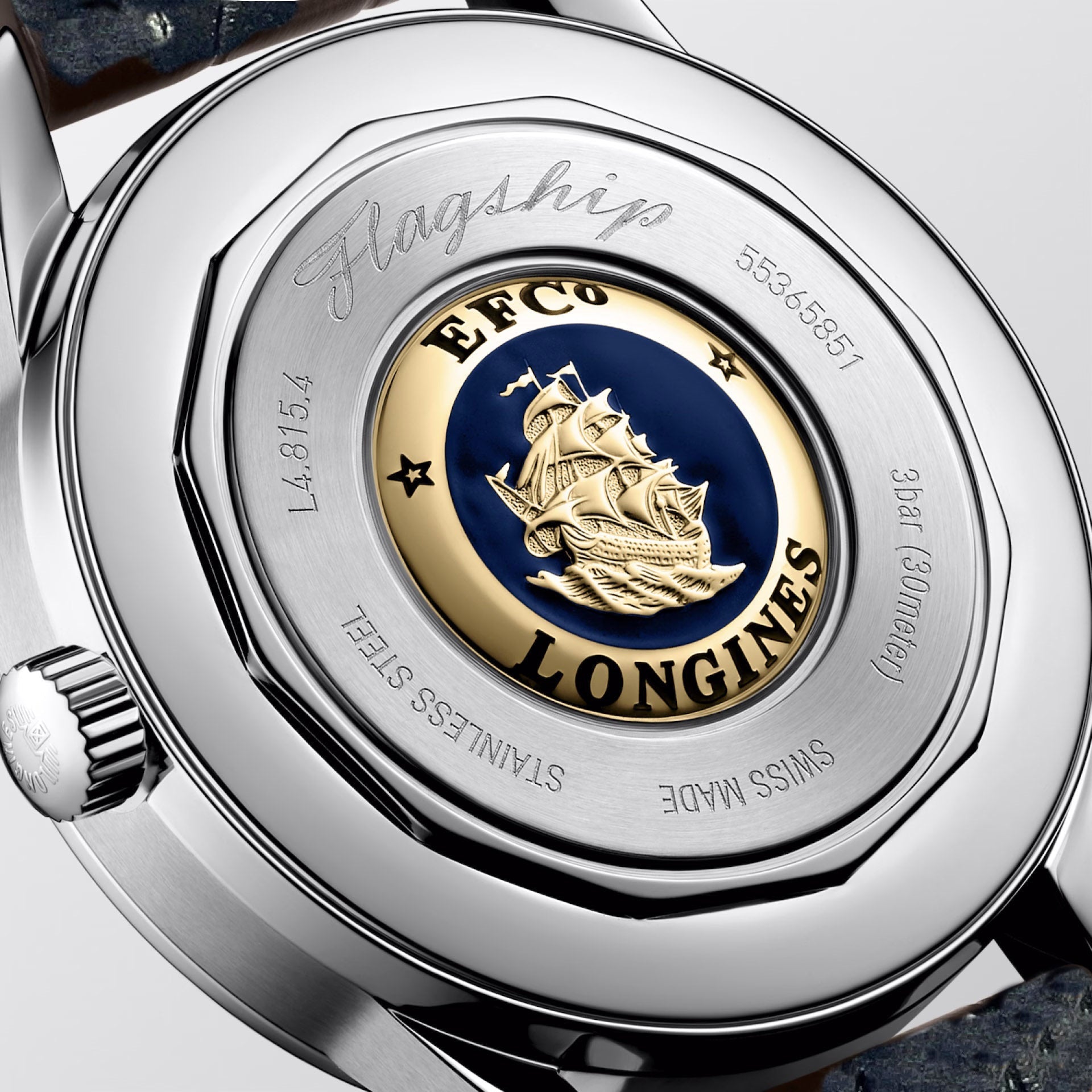 Longines orologio Flagship Heritage Moonphase 38,5 mm verde automatico acciaio L4.815.4.02.2