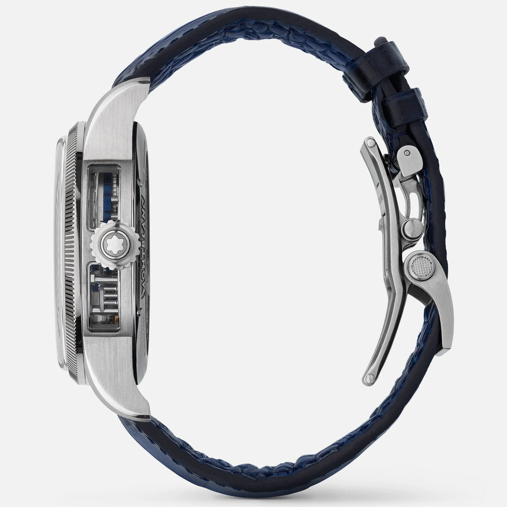 Montblanc orologio 1858 The Unveiled Minerva Chronograph Edizione Limitata - 100 esemplari 43mm scheletrico manuale acciaio 133296